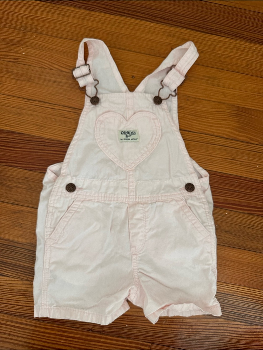 Girls 3T baby pink Oshkosh shortalls